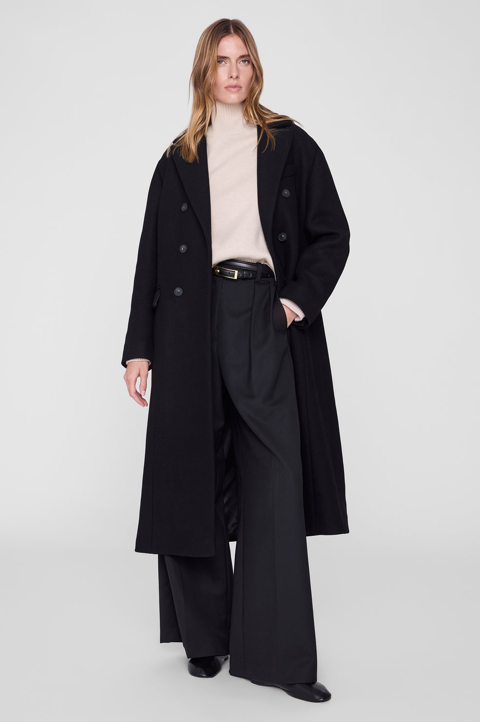 Sali Maxi Coat - Black