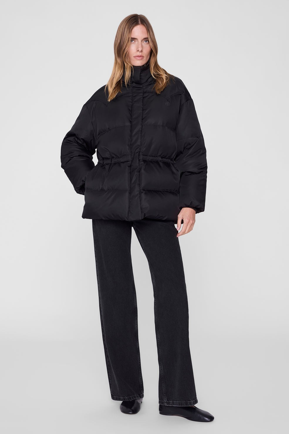 Oslo Long Puffer - Black
