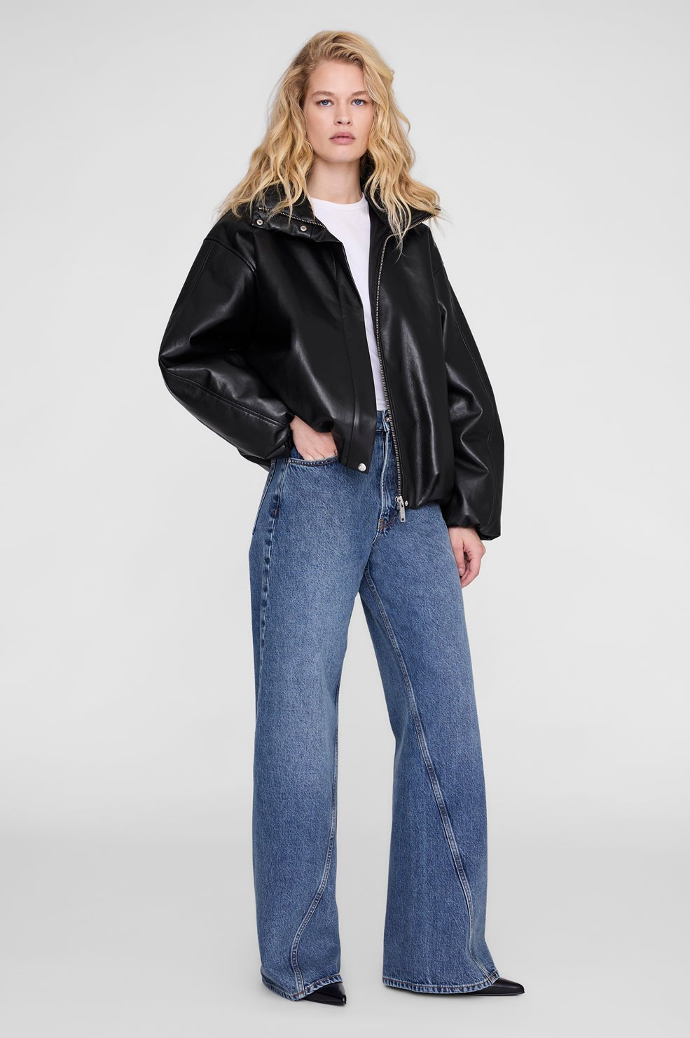 Cyrus Jacket - Black Recycled Leather