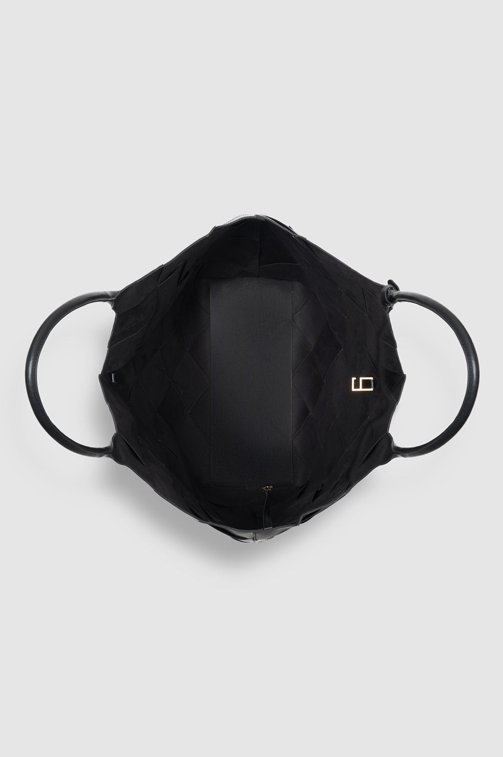 Lili Tote Braided Leather - Black