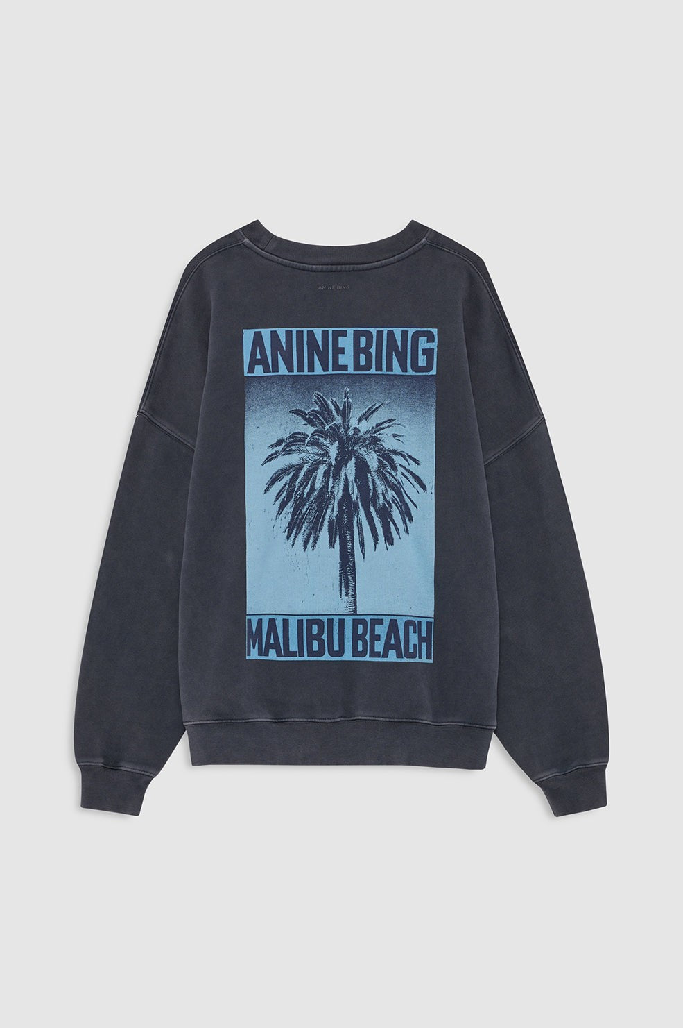 Miles Sweatshirt Palm - Washed Black