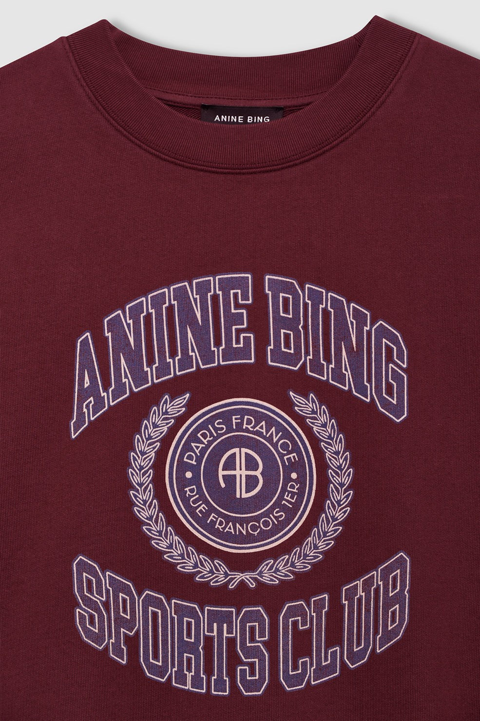 Miles Sweatshirt Collegiate - Burgundy