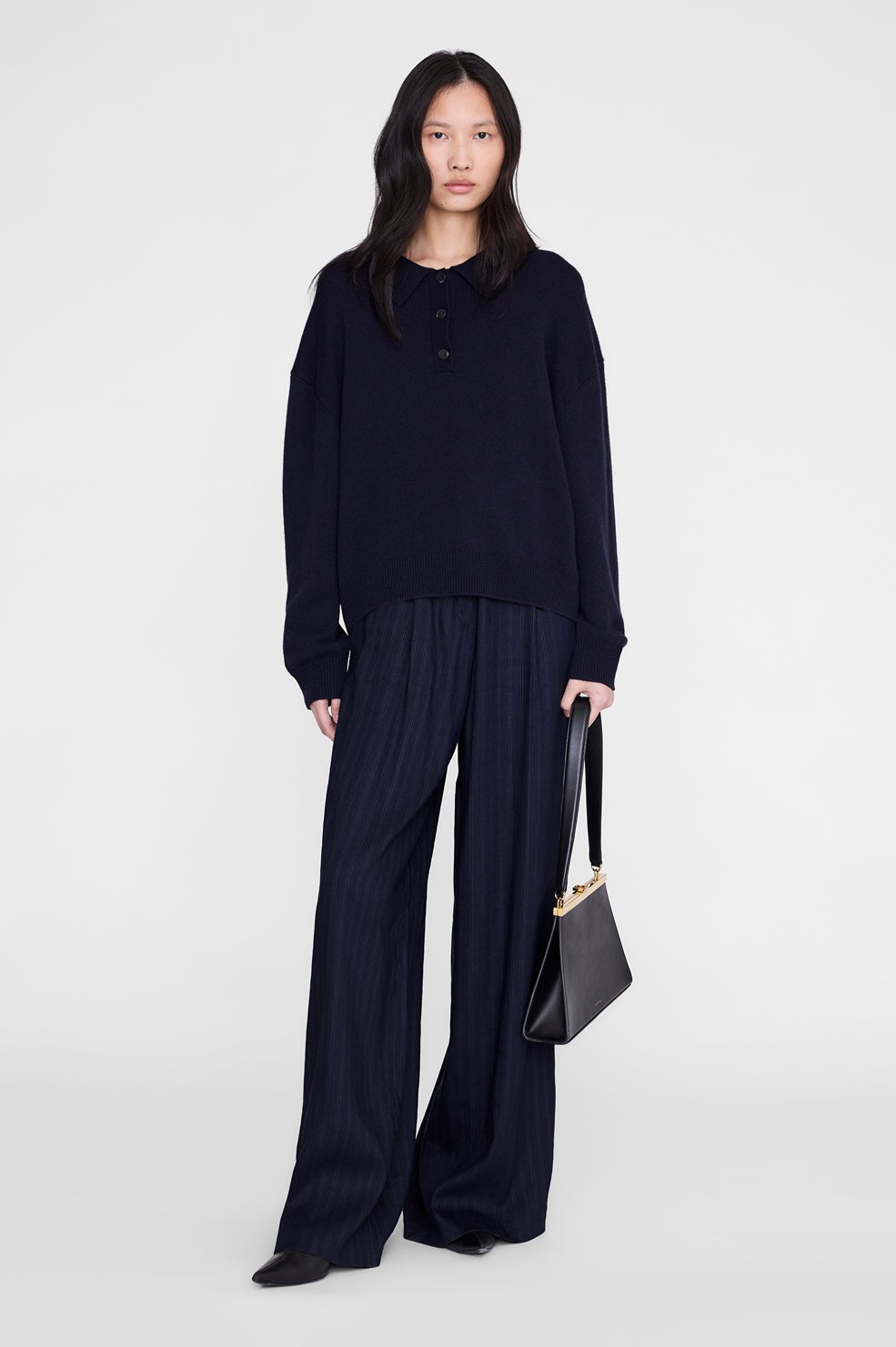 Lee Polo Sweater - Navy