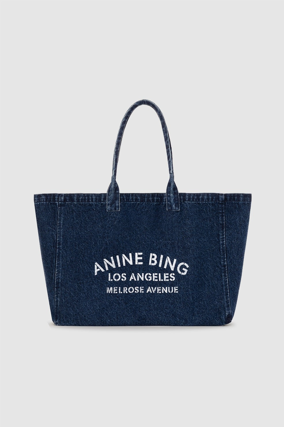 Leo Denim Tote - Ink Blue