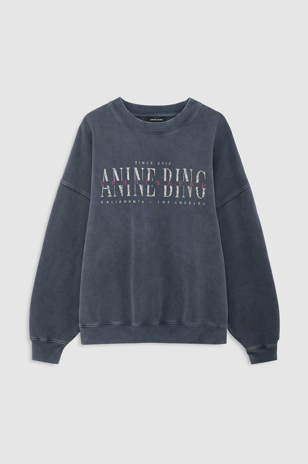 Miles Sweatshirt Sport Club - Washed Black