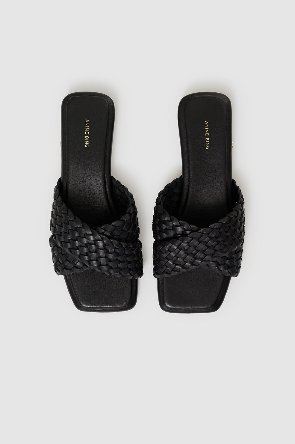 Ria Slides Braided - Black