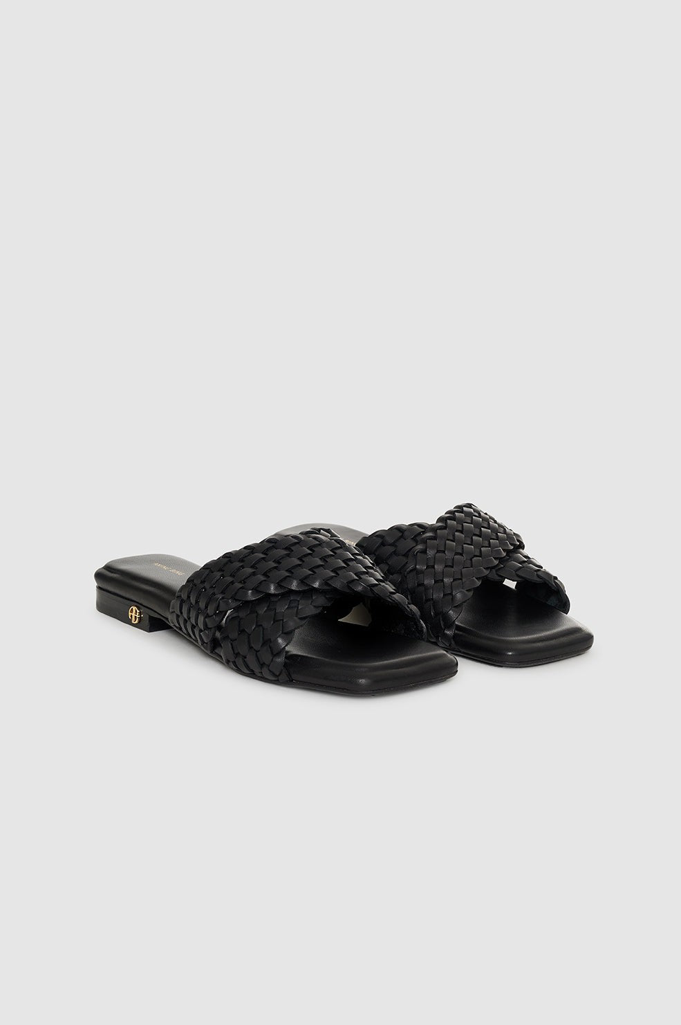 Ria Slides Braided - Black