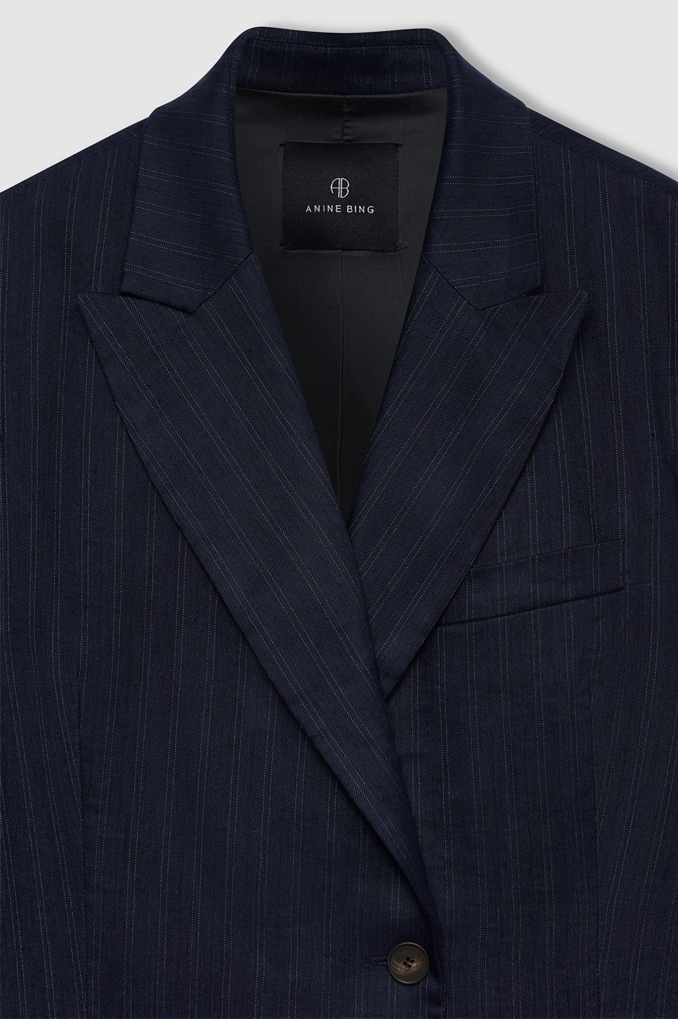Aretha Blazer - Navy Pinstripe