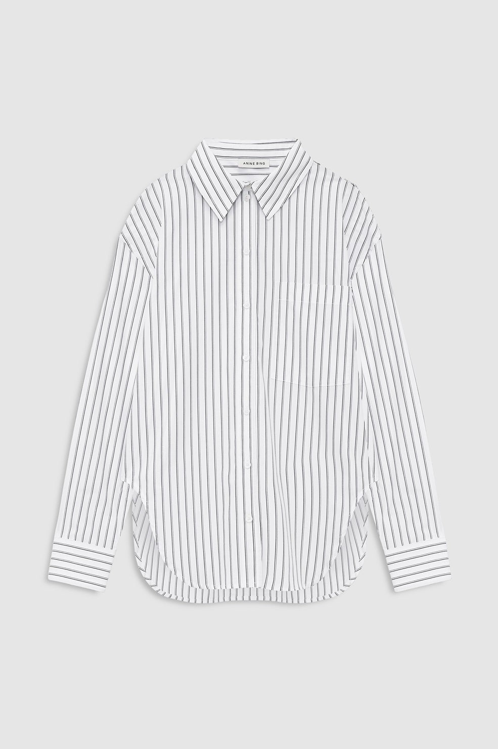 Scott Shirt - White And Black Stripe