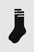 Sully Sporty Socks - Black And White Stripe