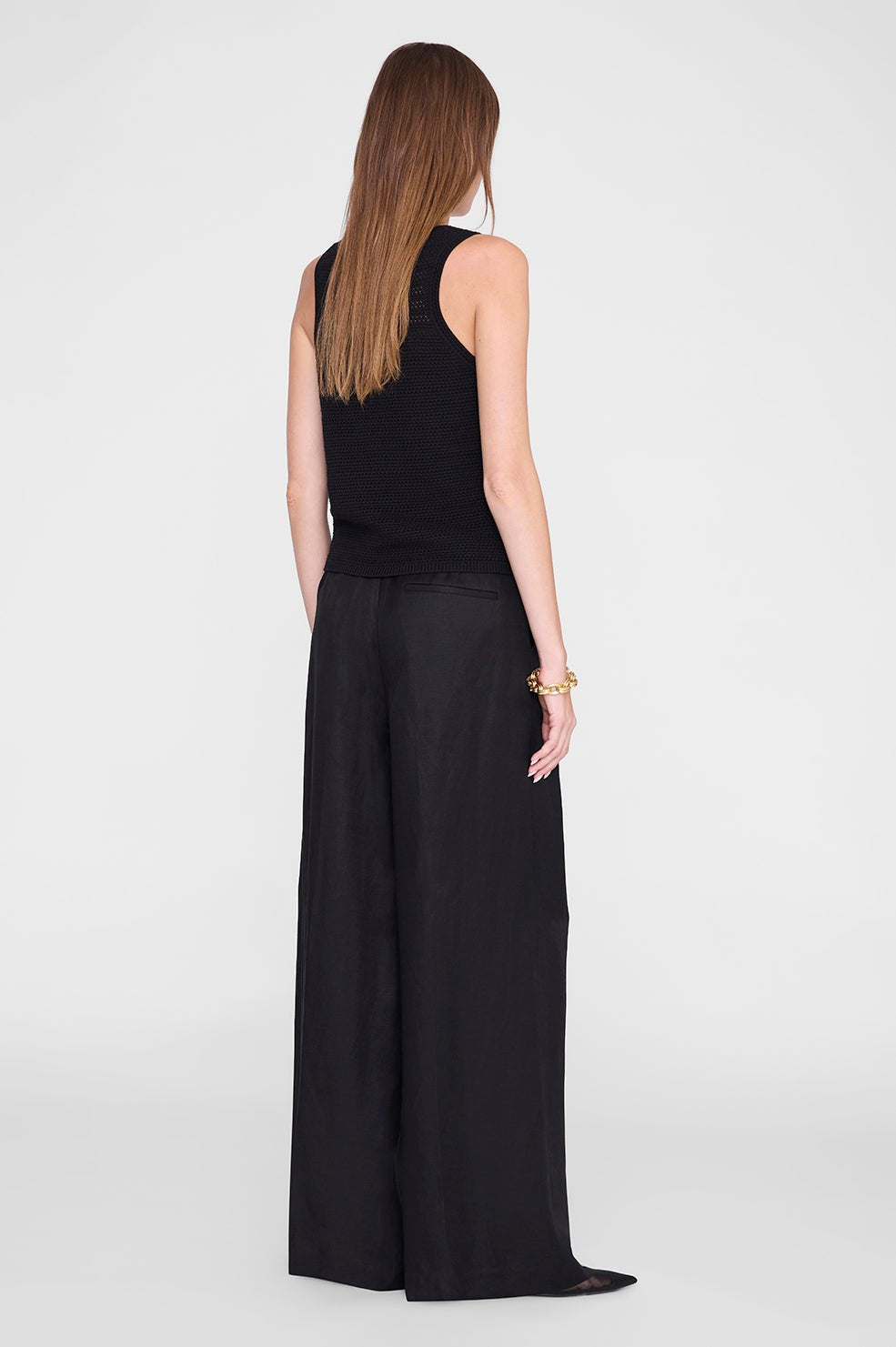 Lou Trouser - Black Linen Blend