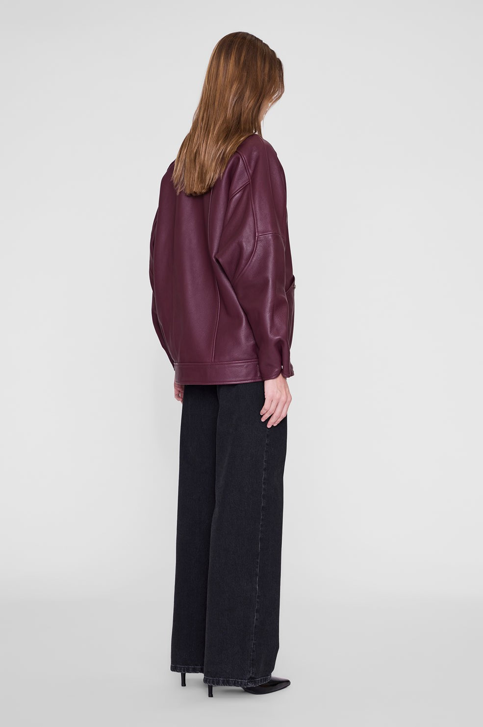 Sandy Jacket - Burgundy Leather