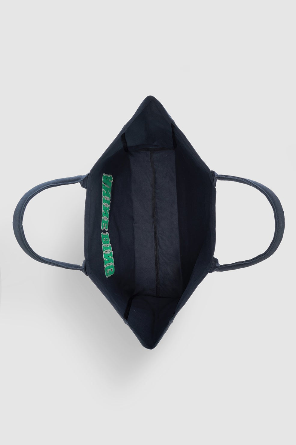 Leo Canvas Tote - Washed Black And Green