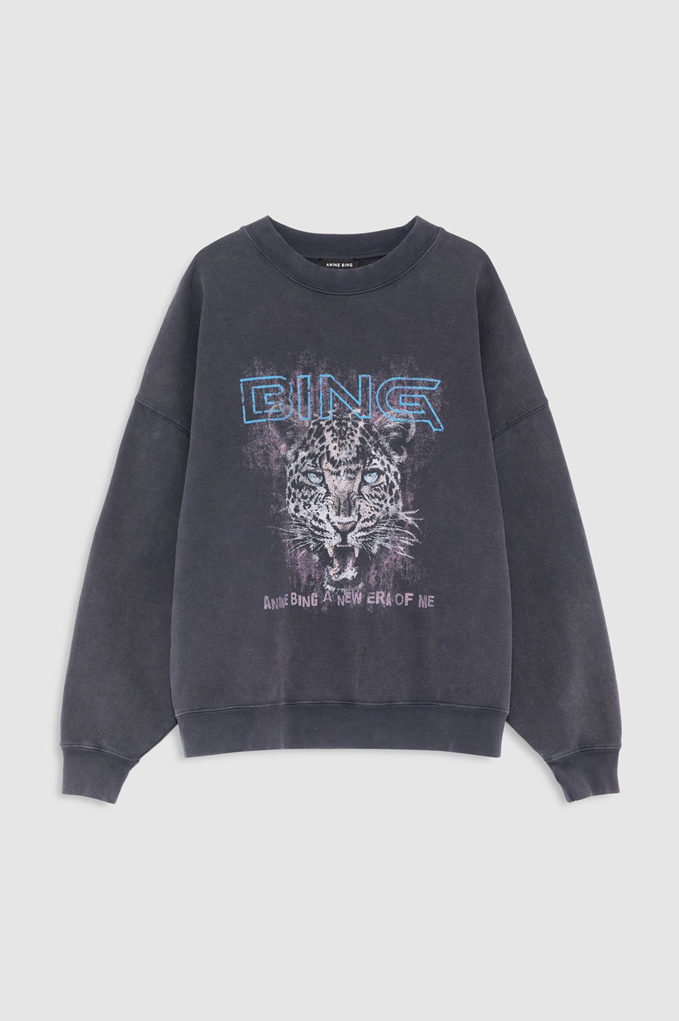 Miles Sweatshirt Leo Muse - Washed Black