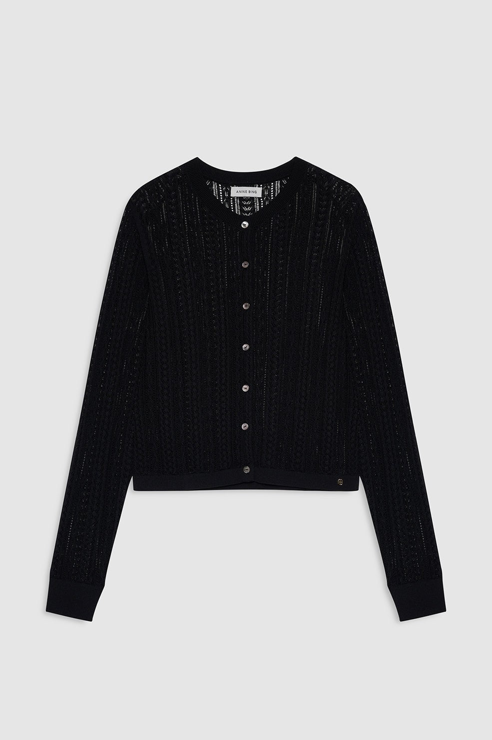 Moni Crop Cardigan - Black
