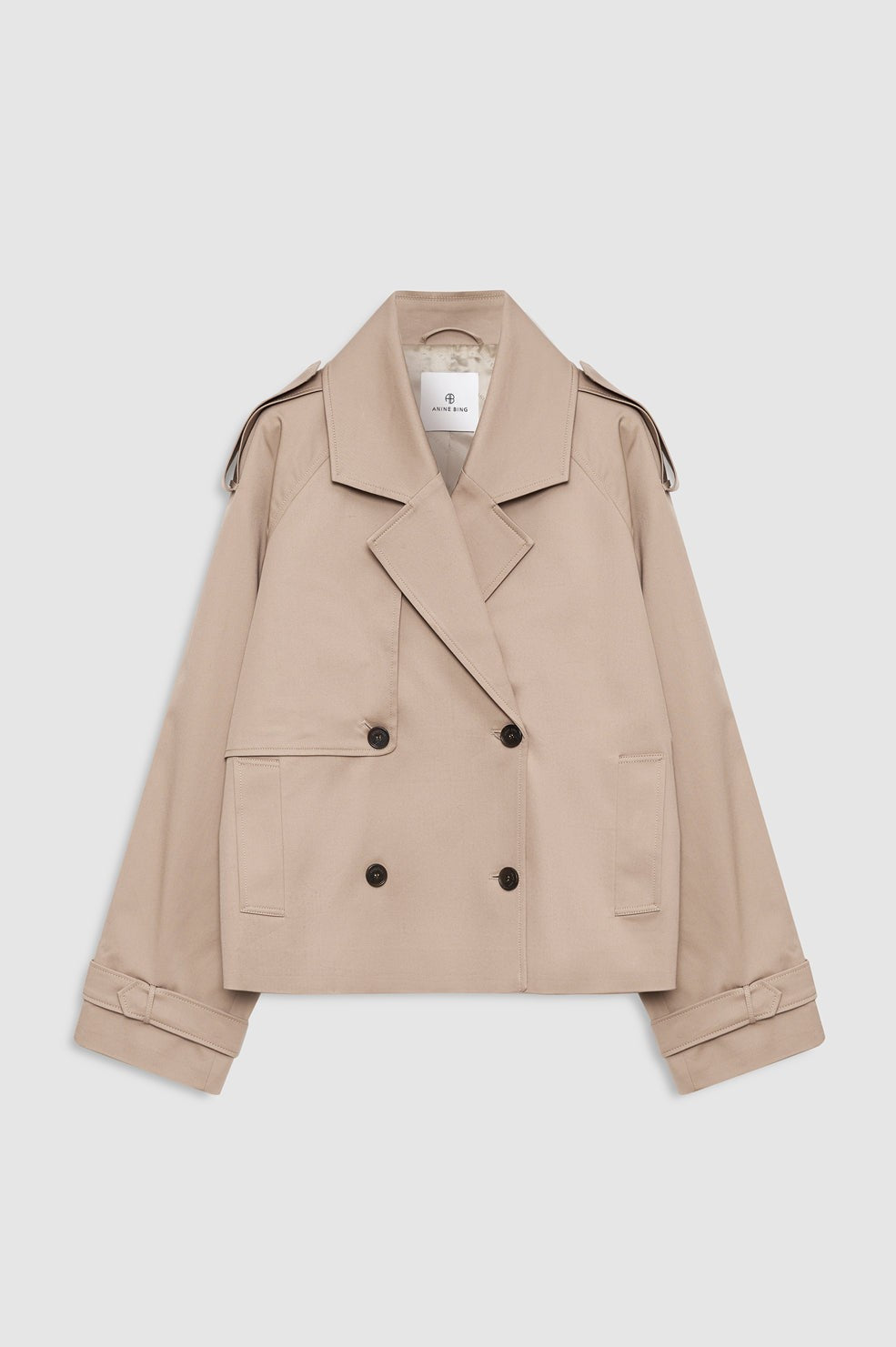 Rickie Cropped Trench - Beige