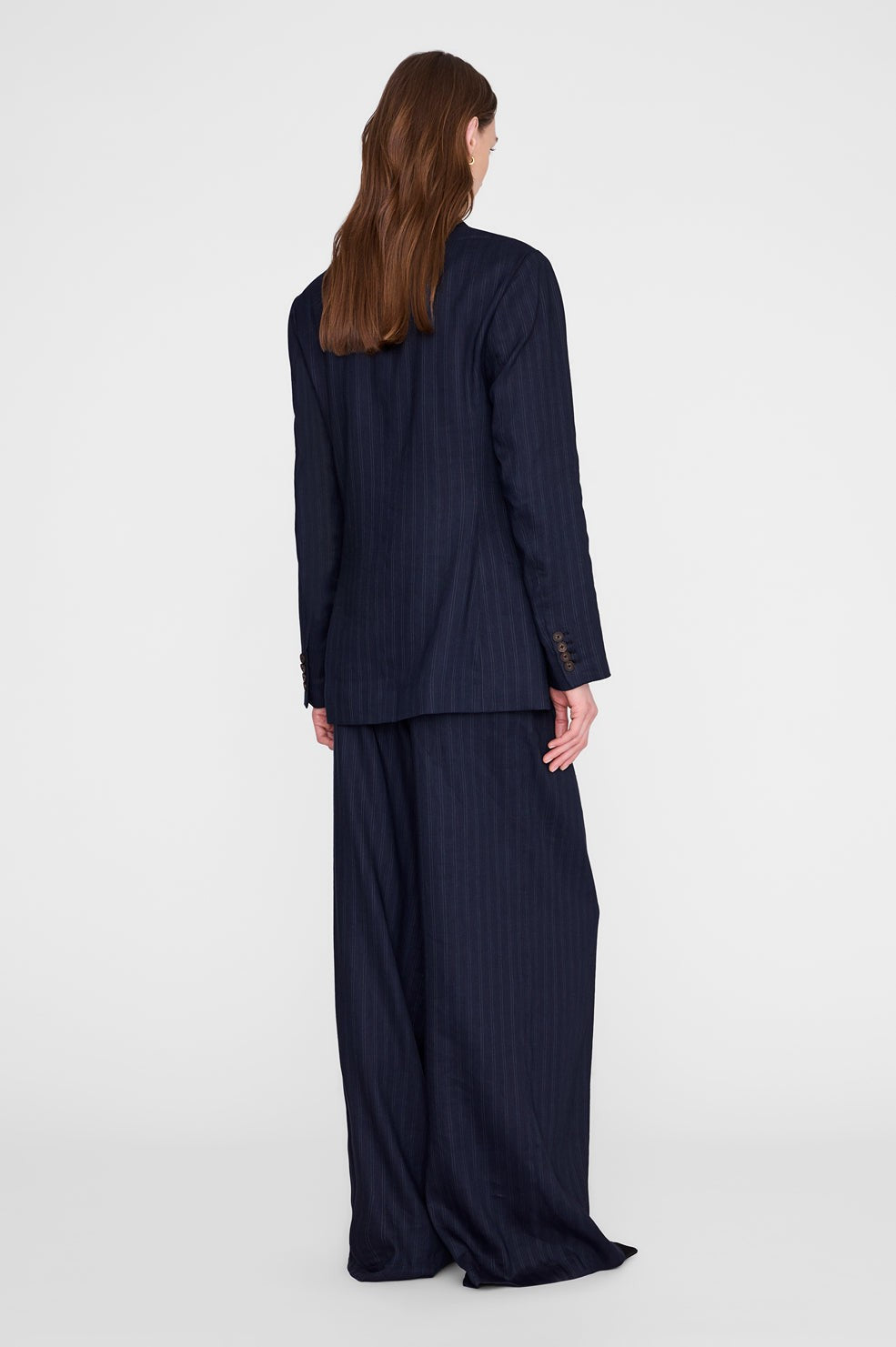 Aretha Blazer - Navy Pinstripe