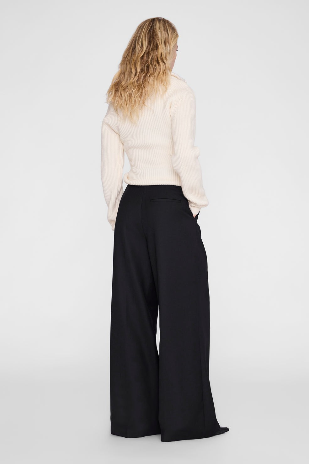 June Trucker Collar Sweater - Ecru