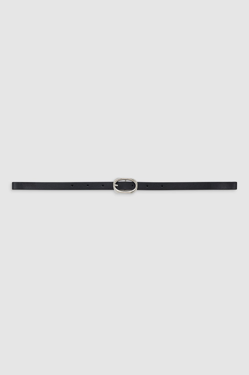 Mini Signature Link Belt - Black With Gold