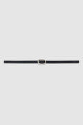 Mini Signature Link Belt - Black With Gold