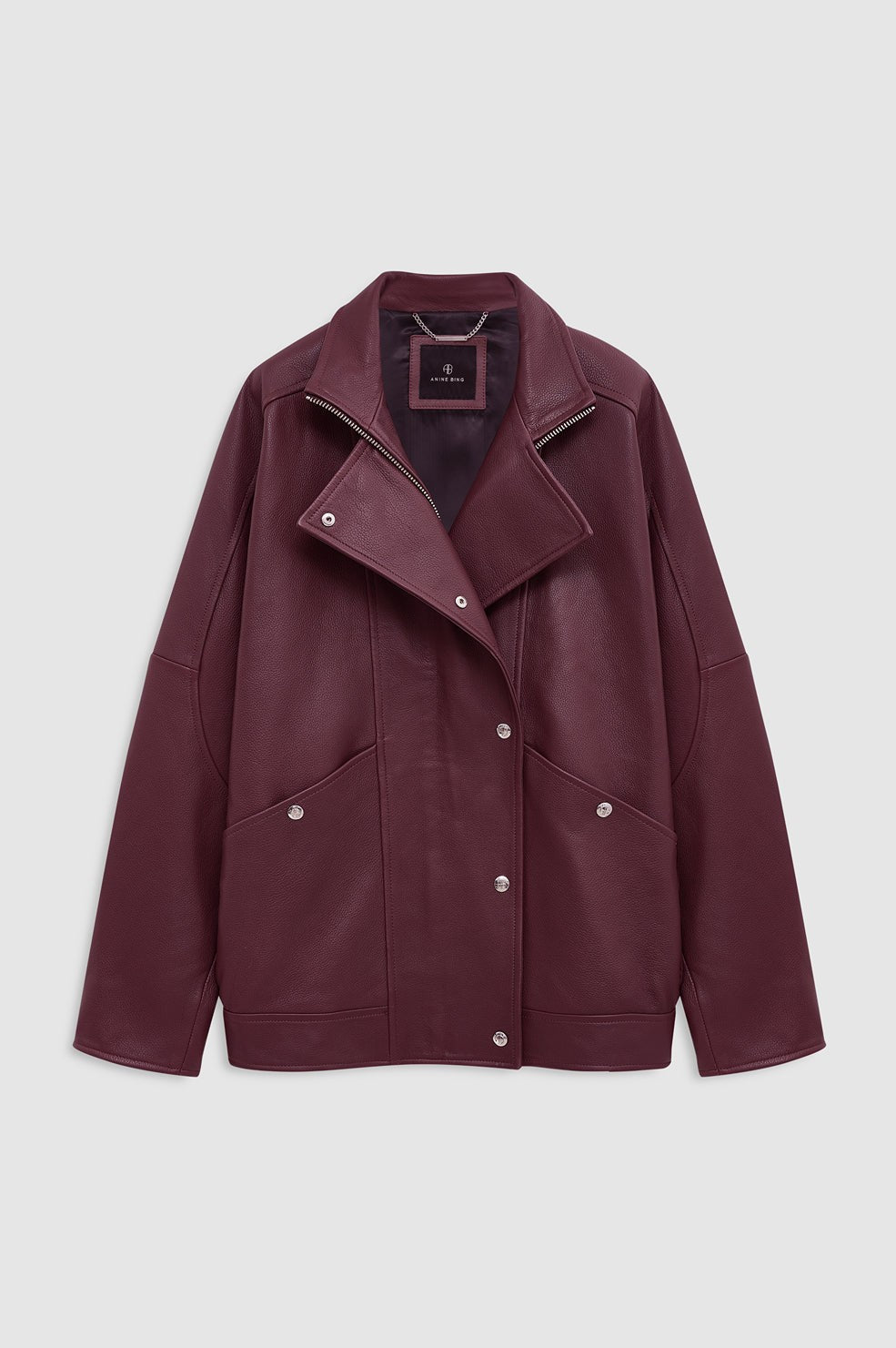 Sandy Jacket - Burgundy Leather