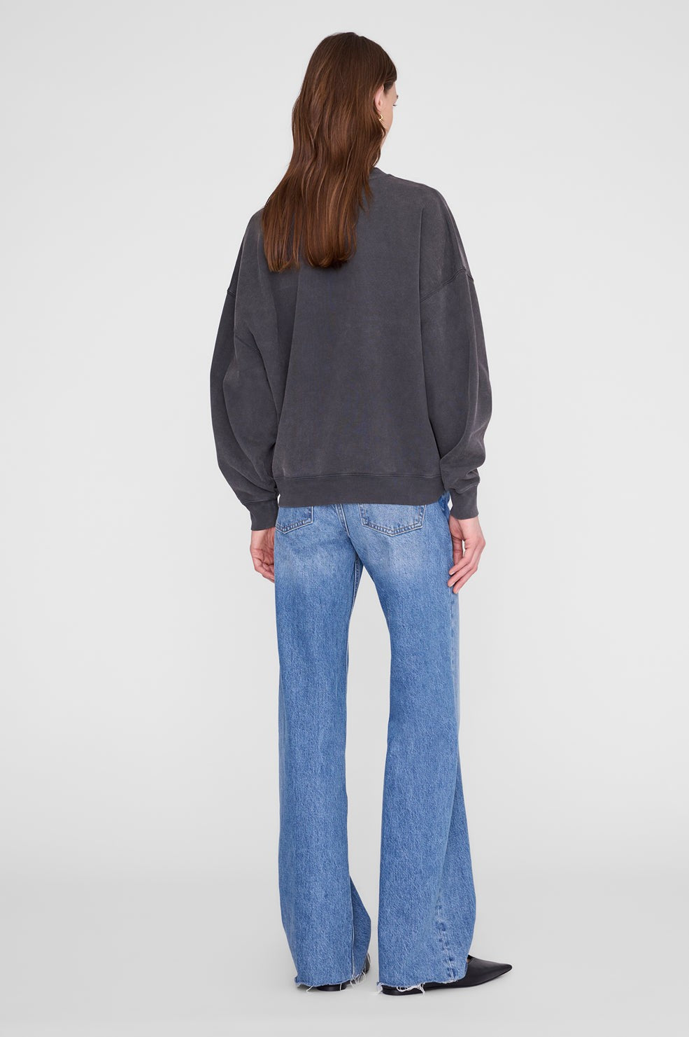 Miles Sweatshirt Leo Muse - Washed Black