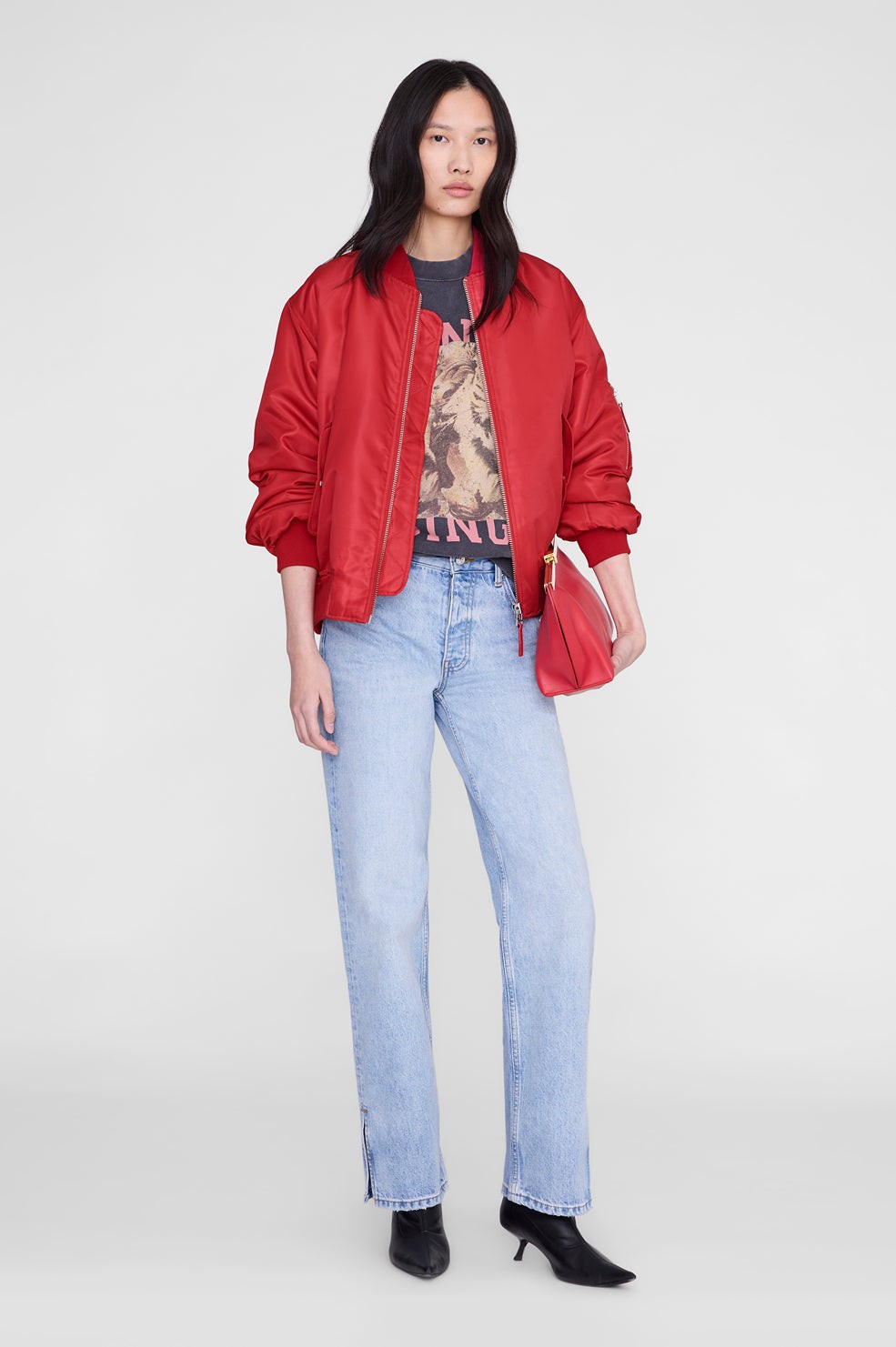Miles Sweatshirt Tiger Bing - Washed Black
