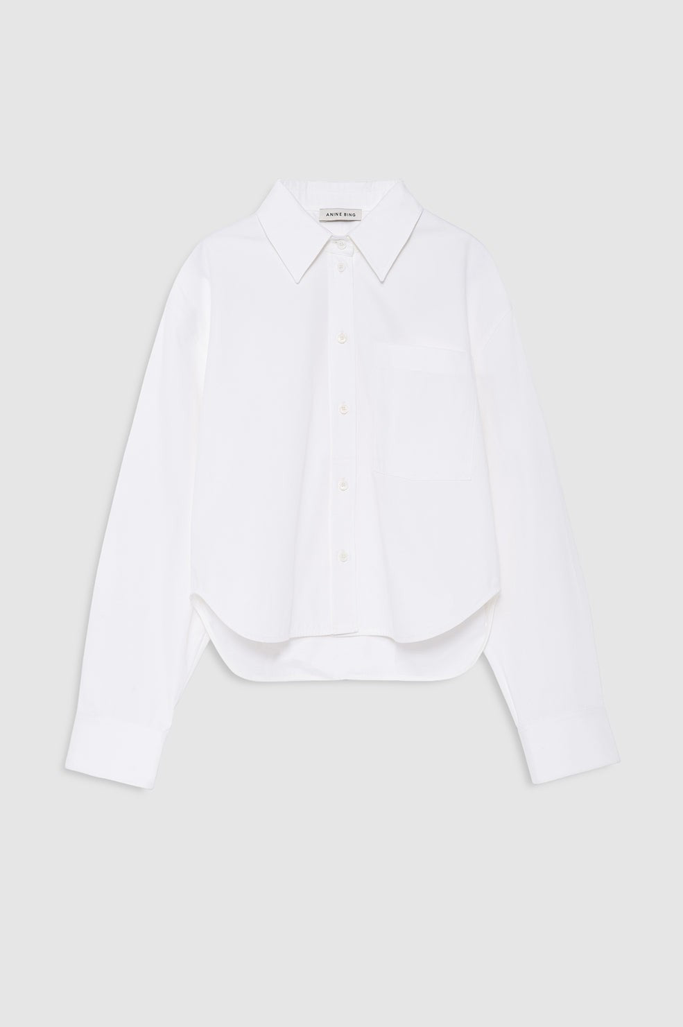 Scott Cropped Shirt - White