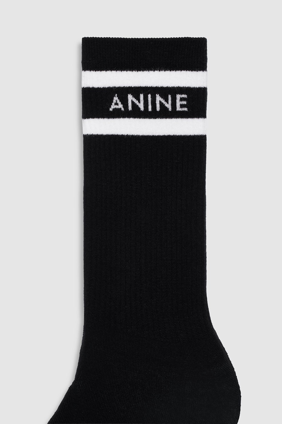 Sully Sporty Socks - Black And White Stripe