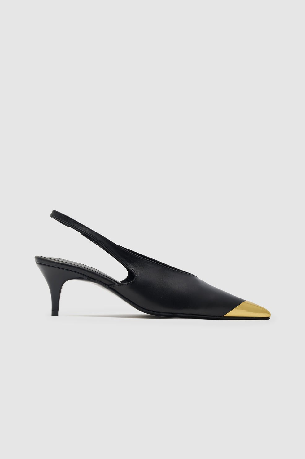 Nelly Slingback Metal Toe - Black