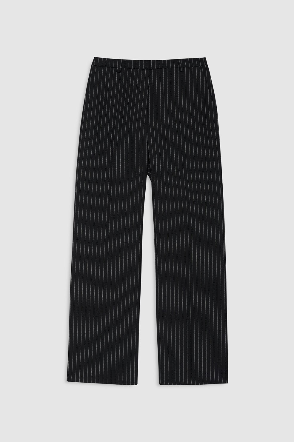 Thomas Trouser - Black And White Pinstripe