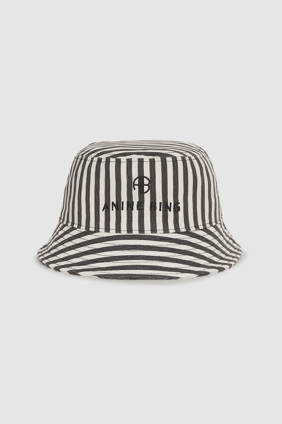 Nicks Bucket Hat - White And Black Stripe