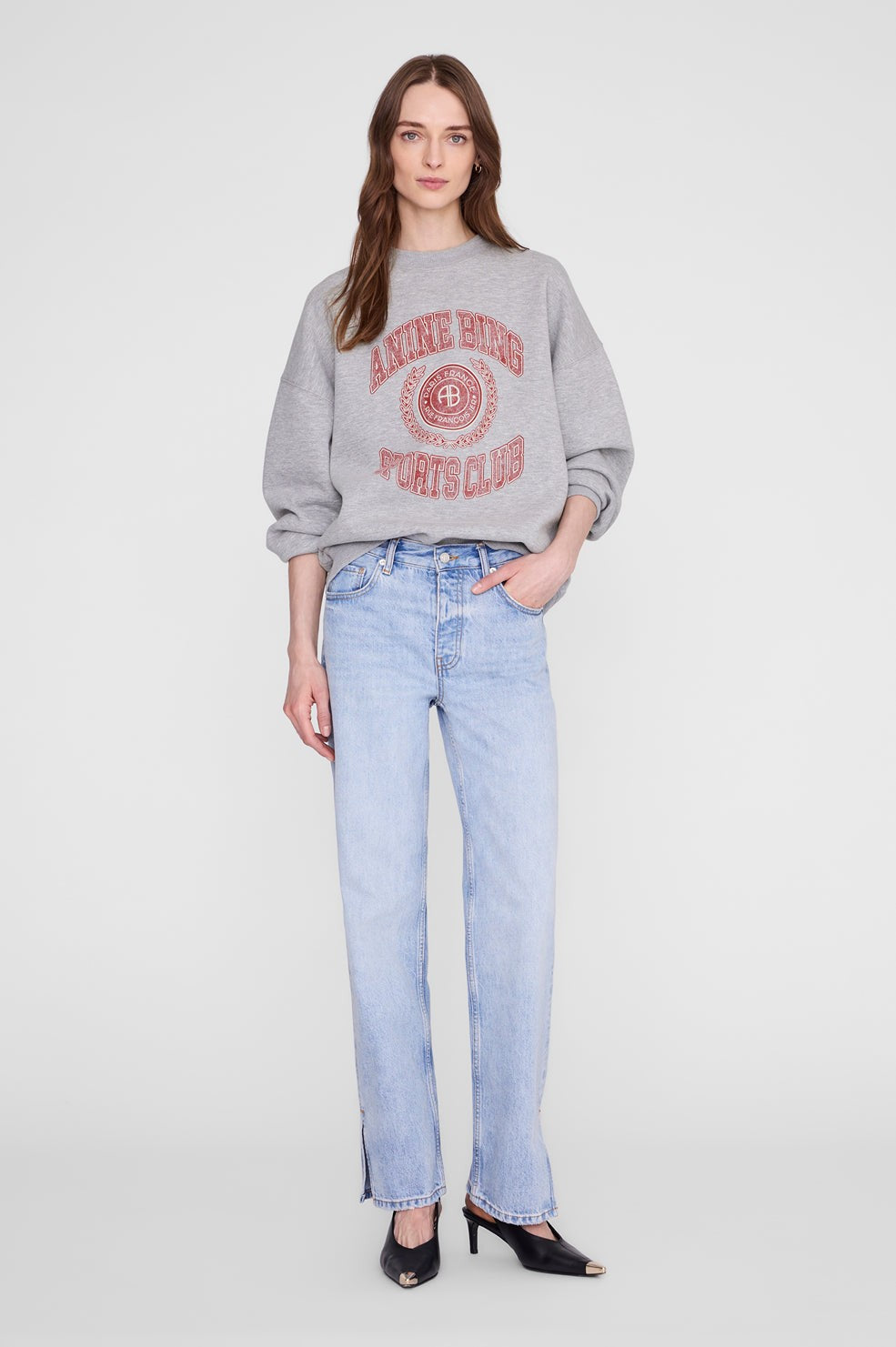 Miles Sweatshirt Collegiate - Grey