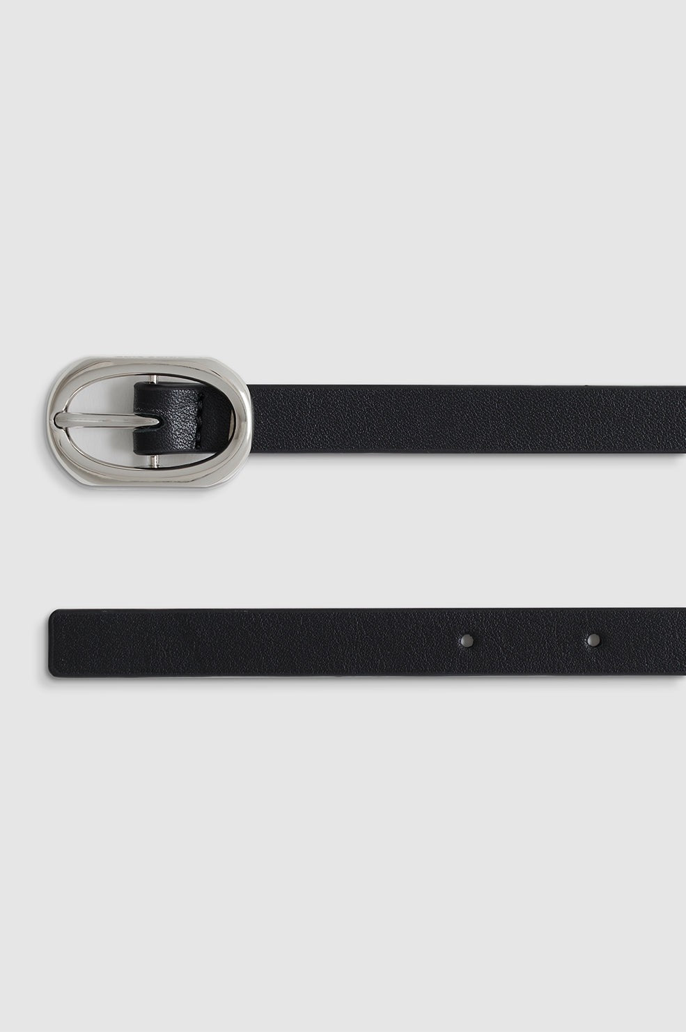 Mini Signature Link Belt - Black With Gold