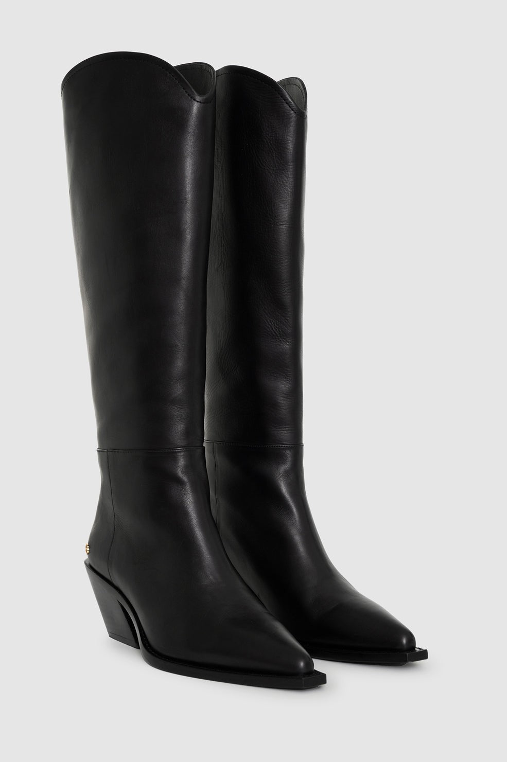 Tall Tania Soft Boots Smooth Leather - Black