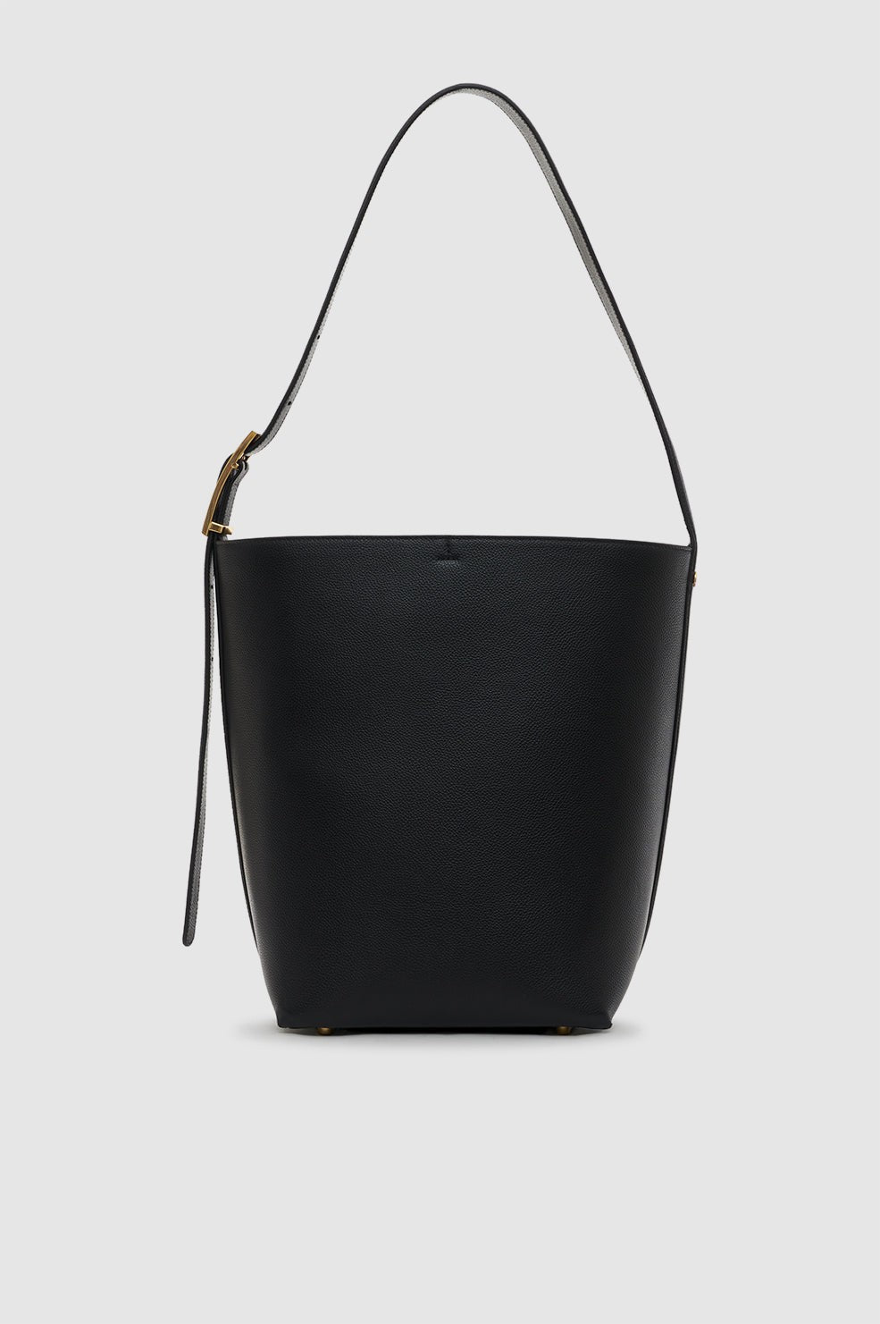 Elly Bucket Bag Grained Leather - Black