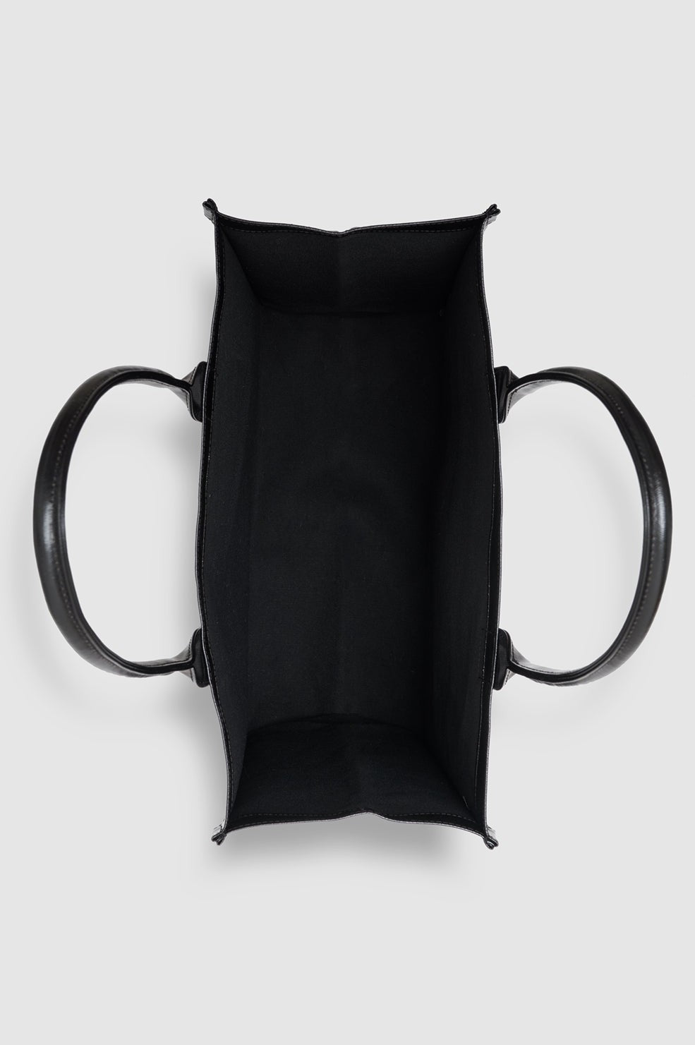 Leonie Coated Canvas Tote - Black