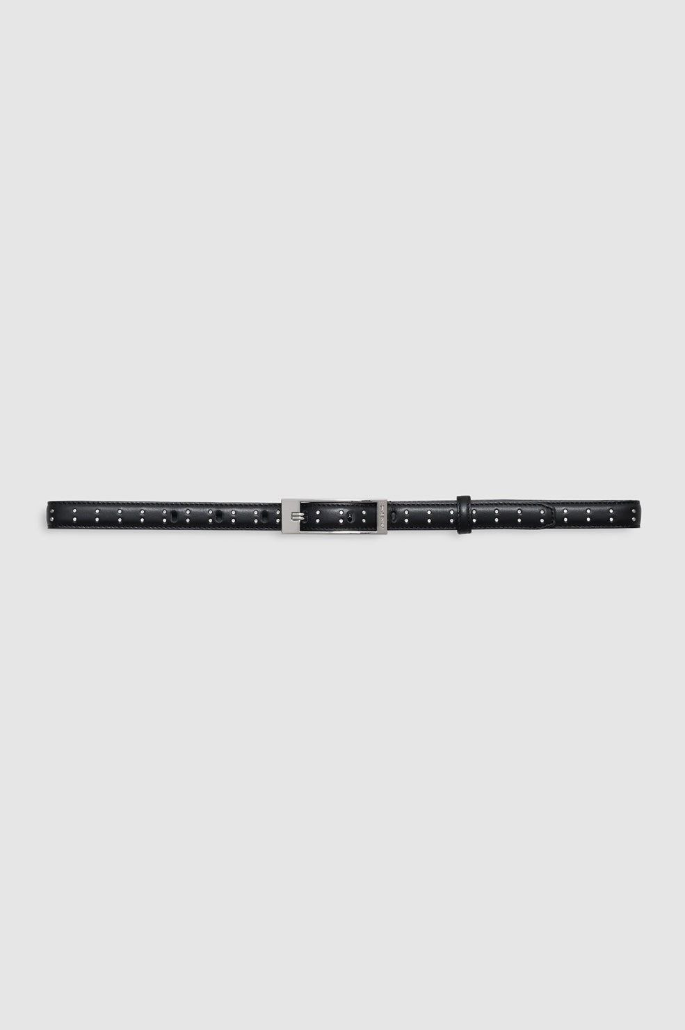 Elly Belt Studs Smooth Leather - Black