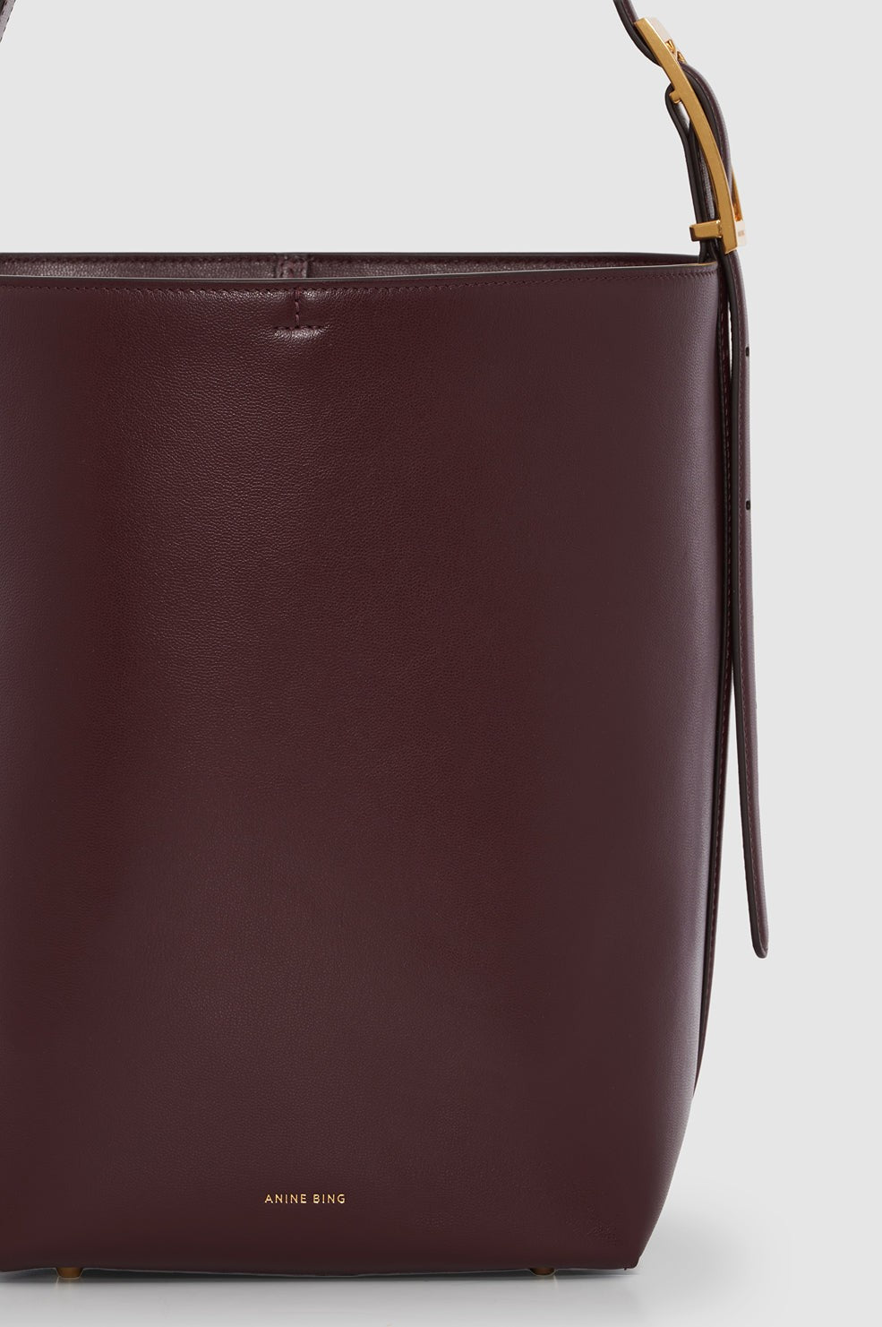 Elly Bucket Bag Grained Leather - Fig