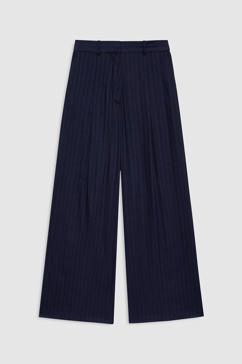 Paola Trouser - Navy Pinstripe