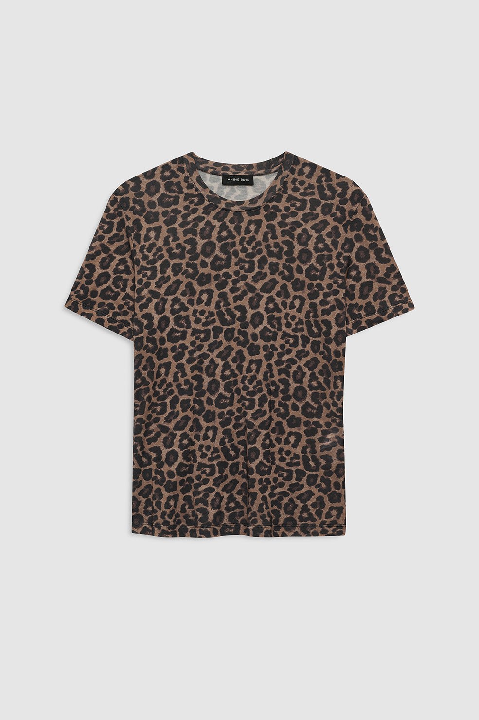 Sylvie Tee - Black And Brown Leopard