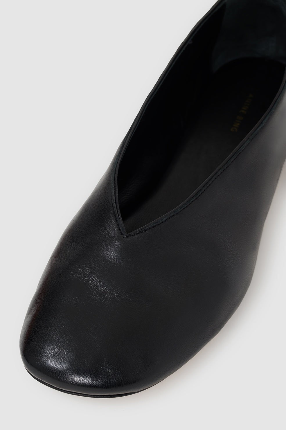 Ana Flats Smooth Leather - Black