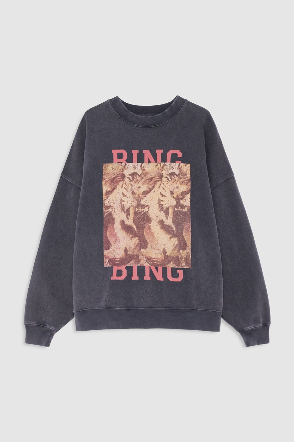 Miles Sweatshirt Tiger Bing - Washed Black