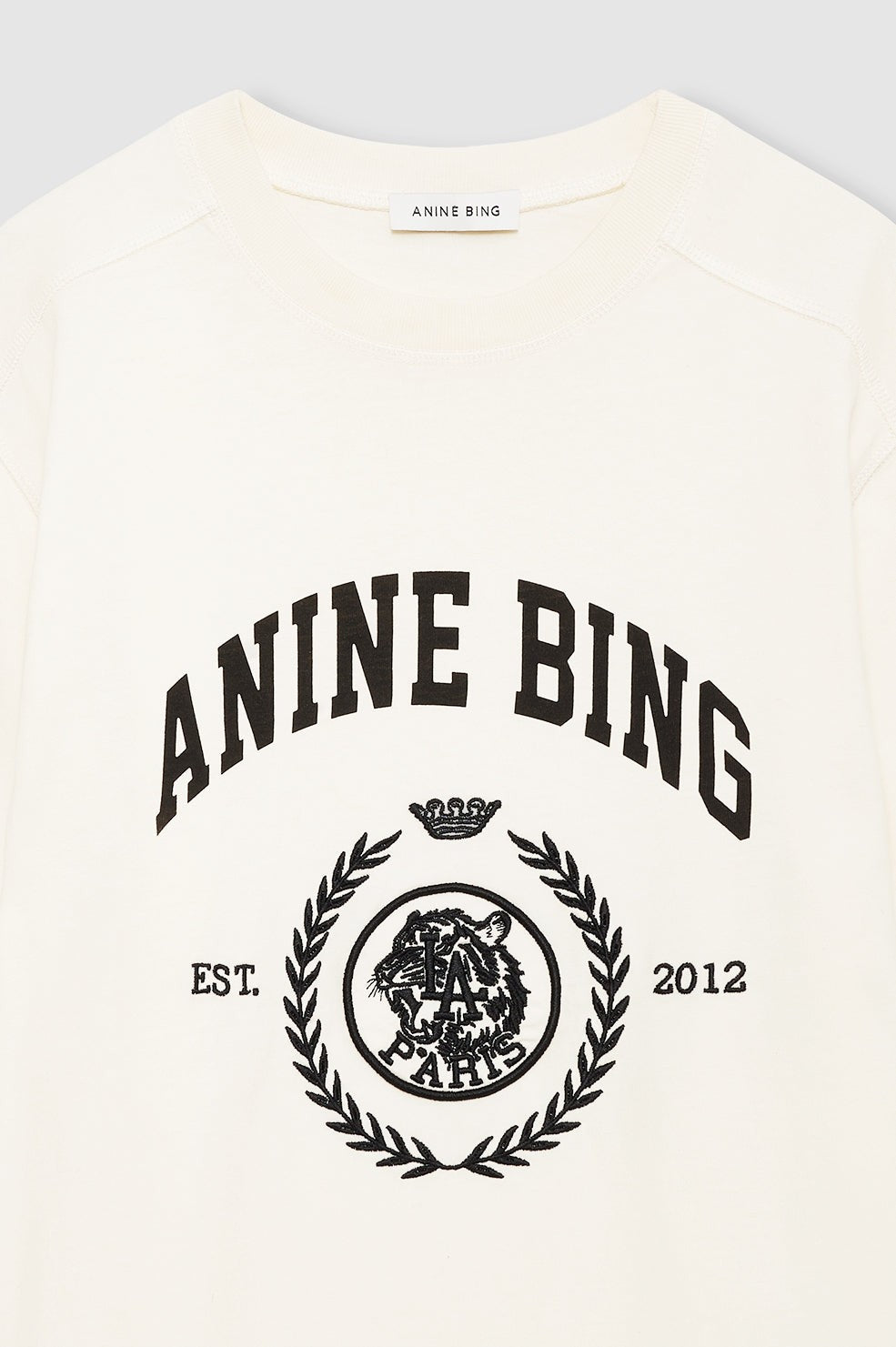 Jaylin Tee Collegiate - Washed Cream