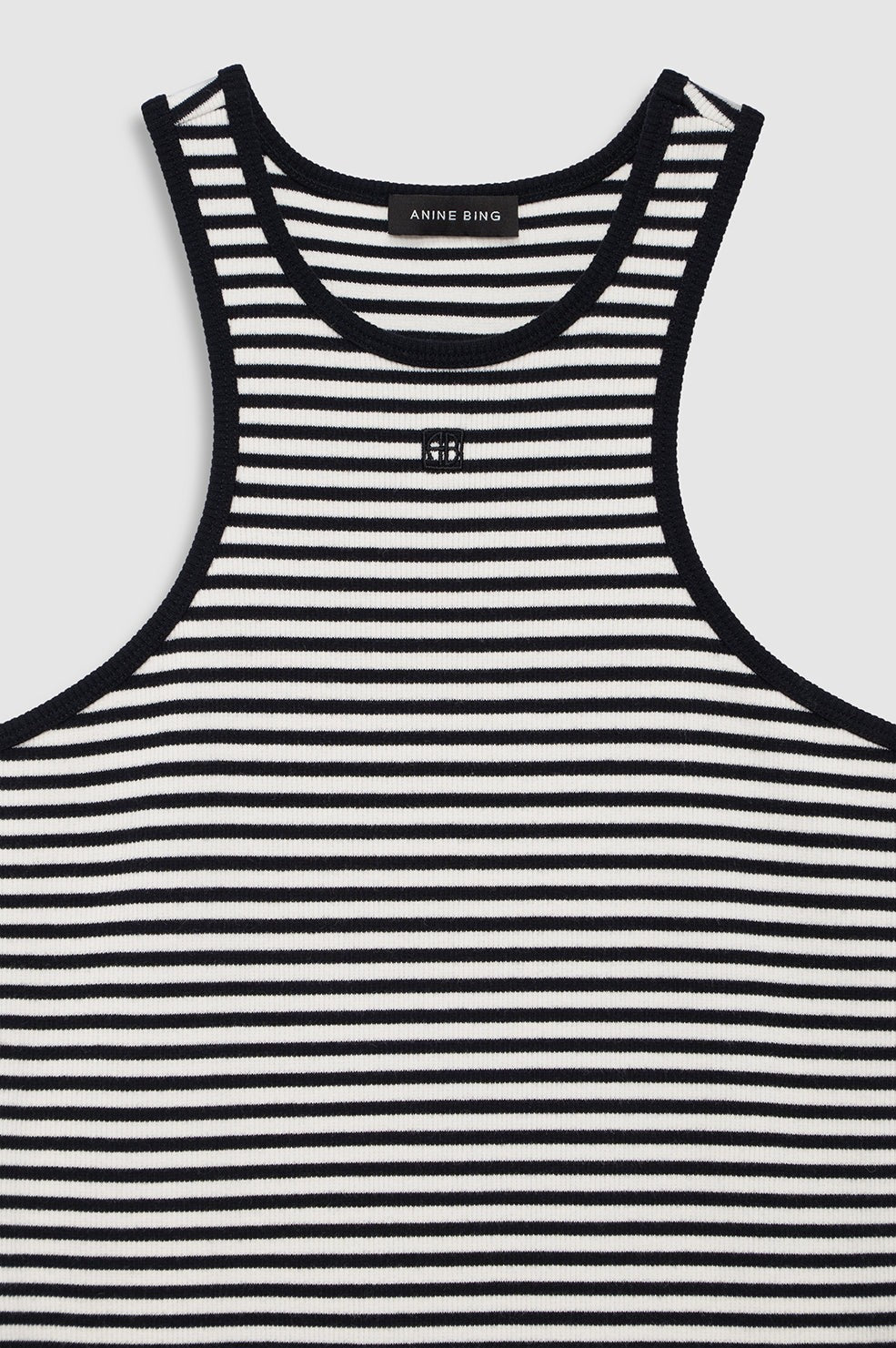 Cole Dress - White And Black Mini Stripe