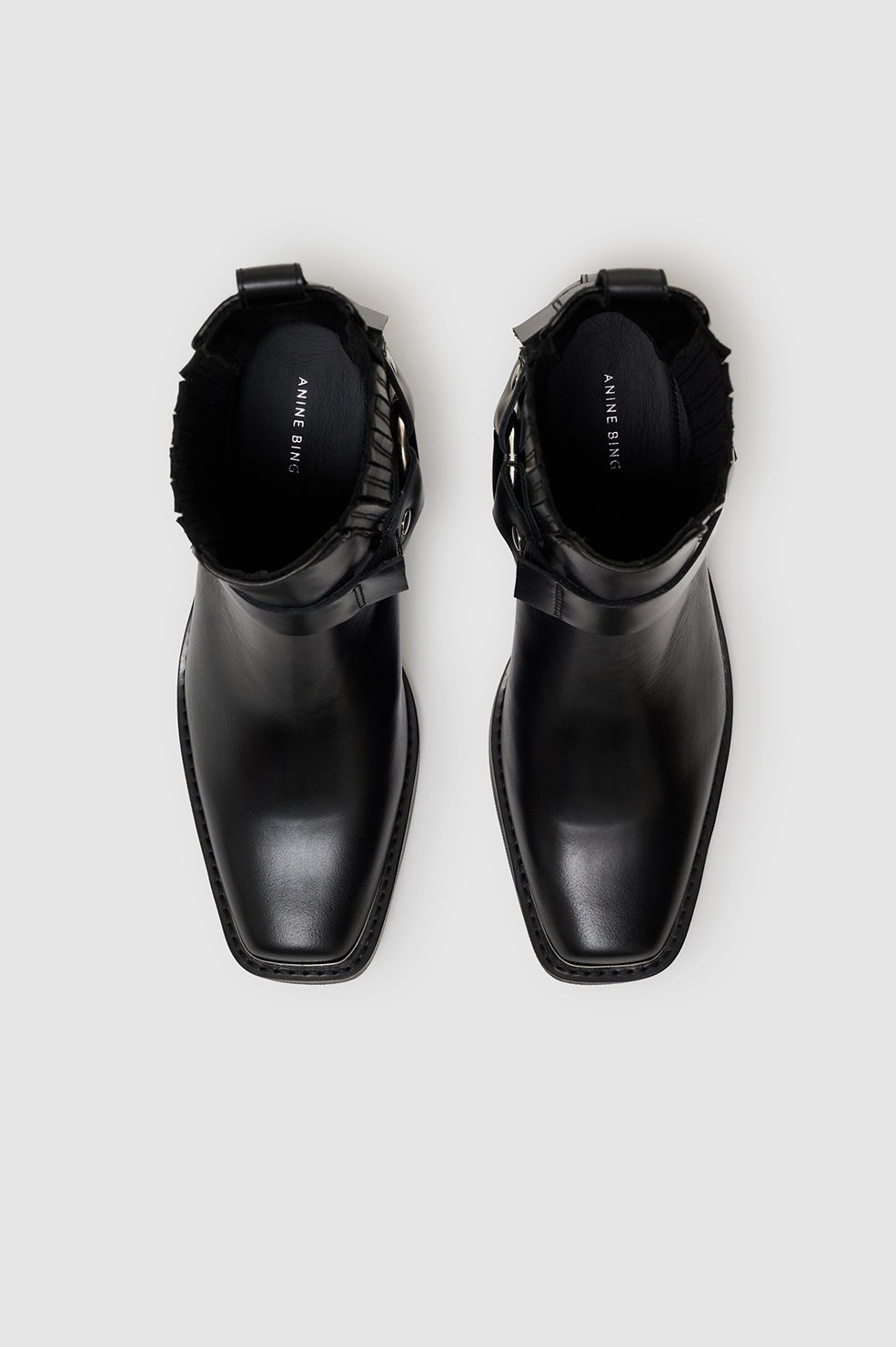 Mid Biker Boots - Black
