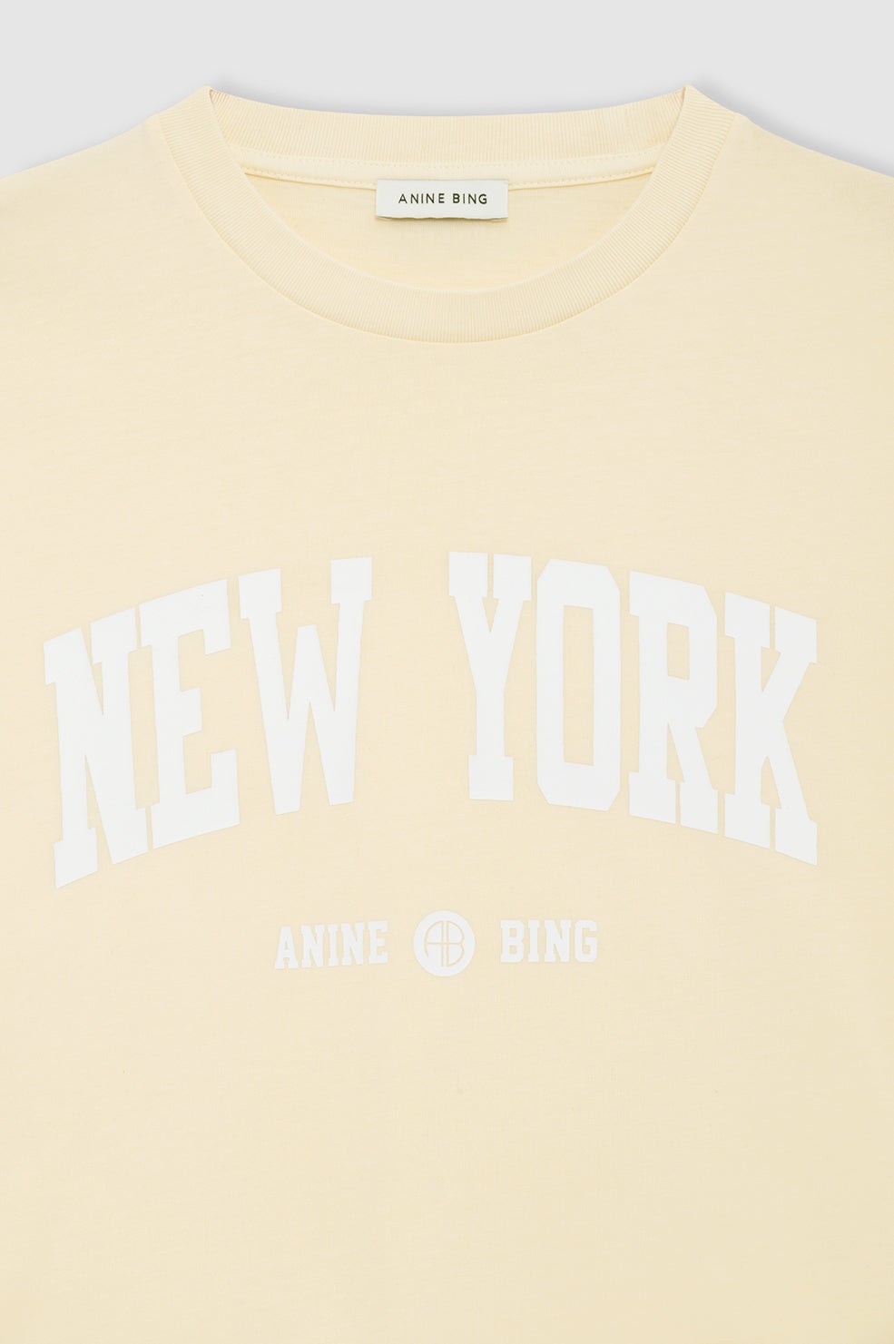 Cade Tee New York University - Butter Yellow