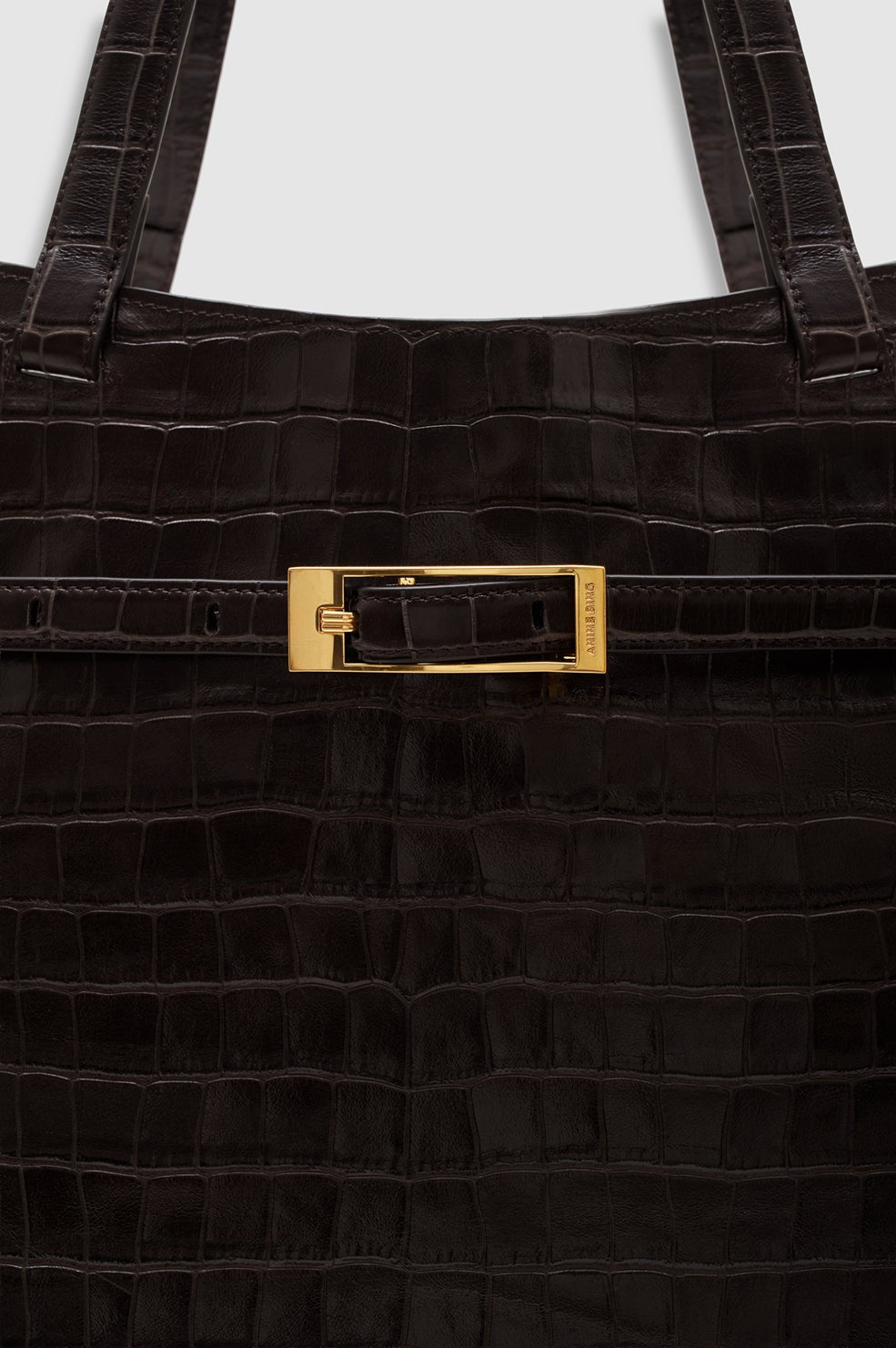Elly Tote Embossed - Dark Brown
