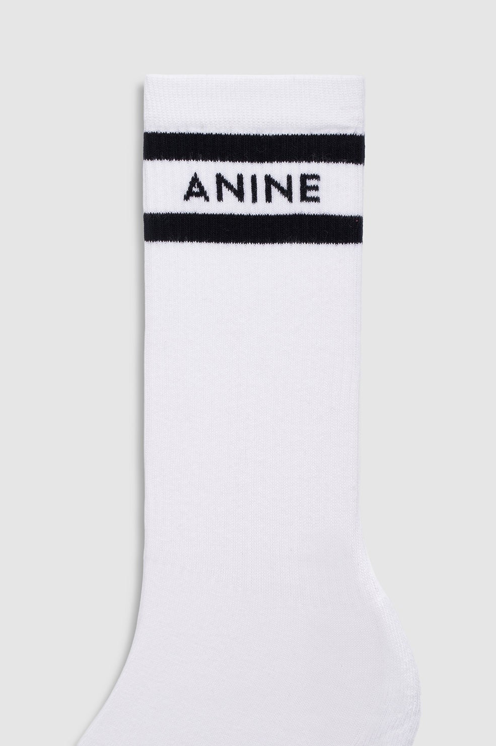 Sully Sporty Socks - White And Black Stripe
