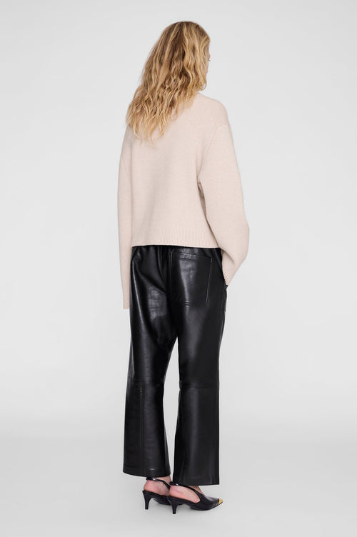 Billy Pant - Black Recycled Leather